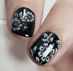 Sweet & Sour Lacquer | Black Velvet and White Silk Duo