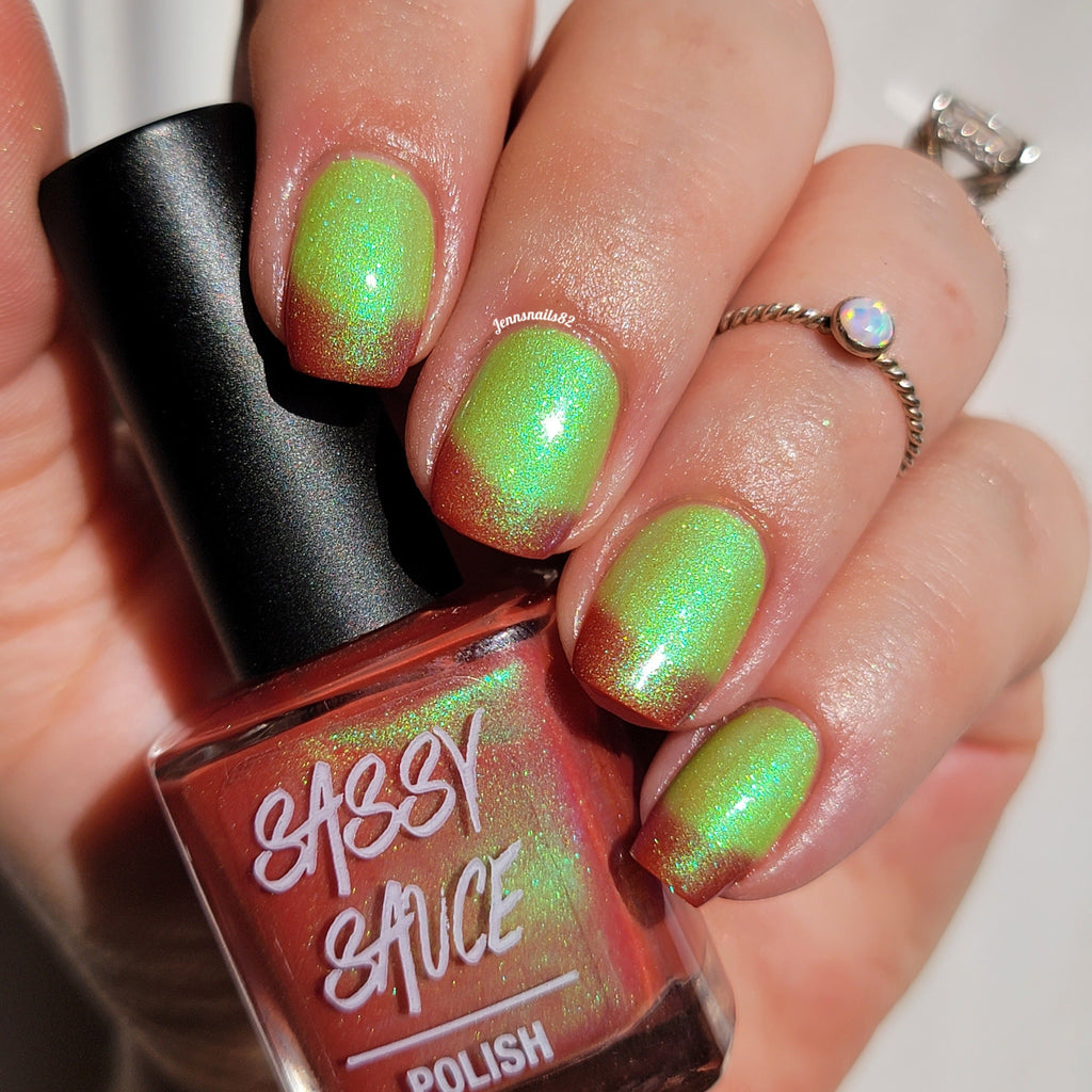 Sassy Sauce Polish | Twisted Terracotta Tanzanite
