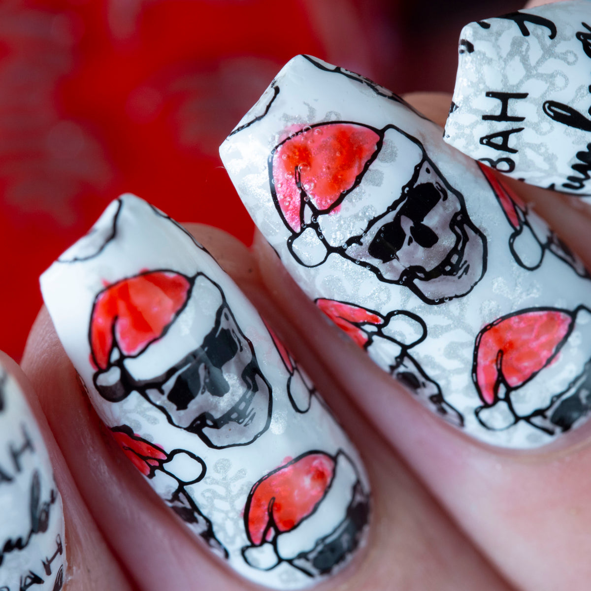 Hit the Bottle | "Bah Humbug 01" - stamping plate