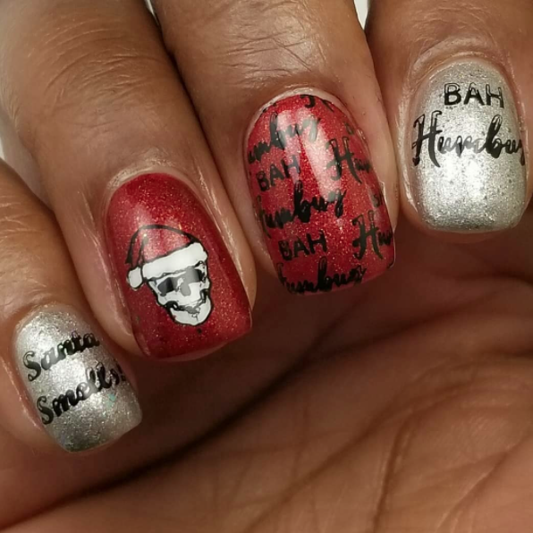 Hit the Bottle | "Bah Humbug 01" - stamping plate