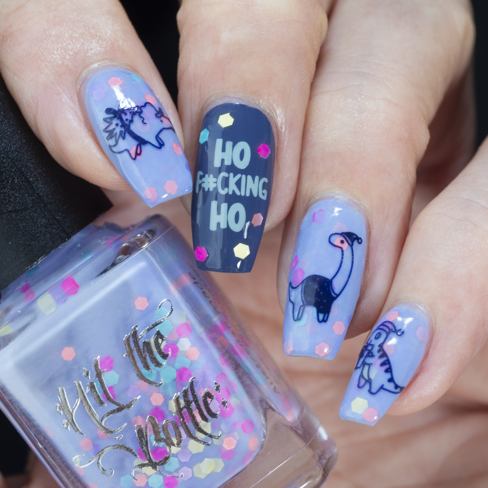 Hit the Bottle | "Bah Humbug 05" - stamping plate