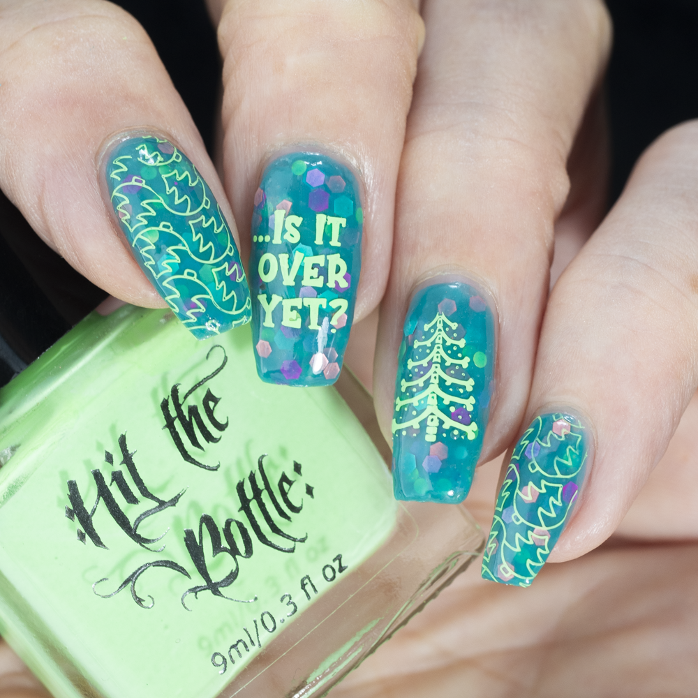 Hit the Bottle | "Bah Humbug 05" - stamping plate
