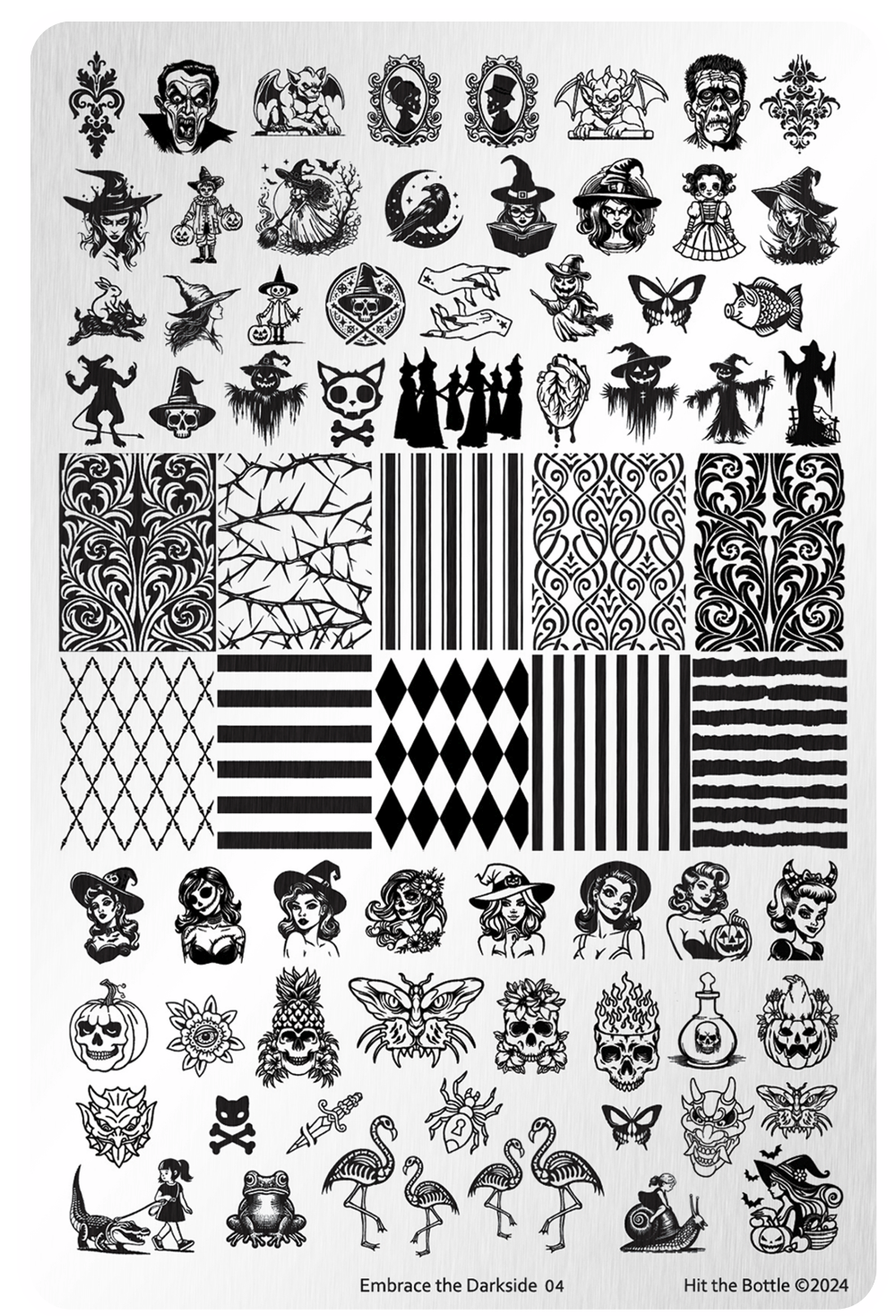 Halloween stamping plate