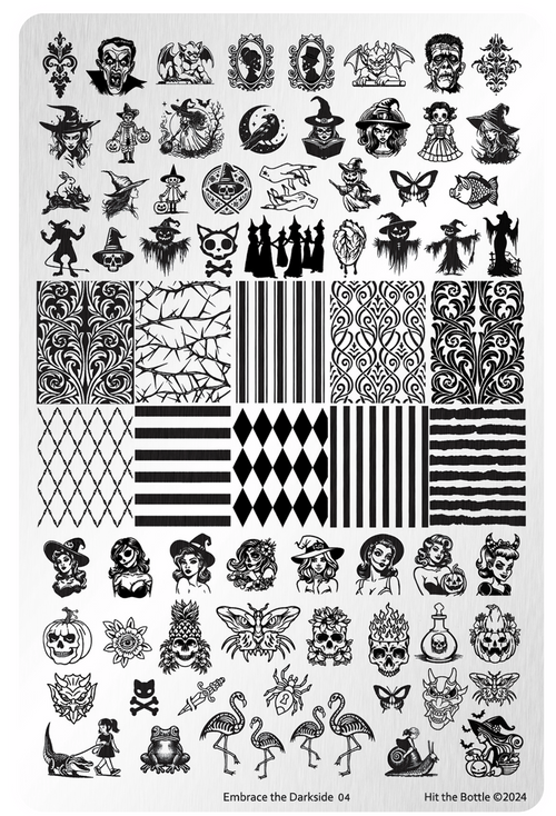 Halloween stamping plate