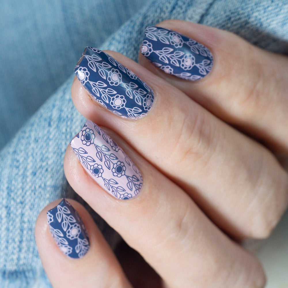 Hit the Bottle | "Retro Patterns - Far Out Florals" stamping plate