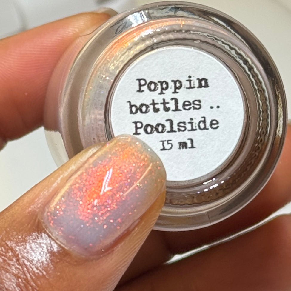 Sassy Sauce Polish | Poppin bottles poolside