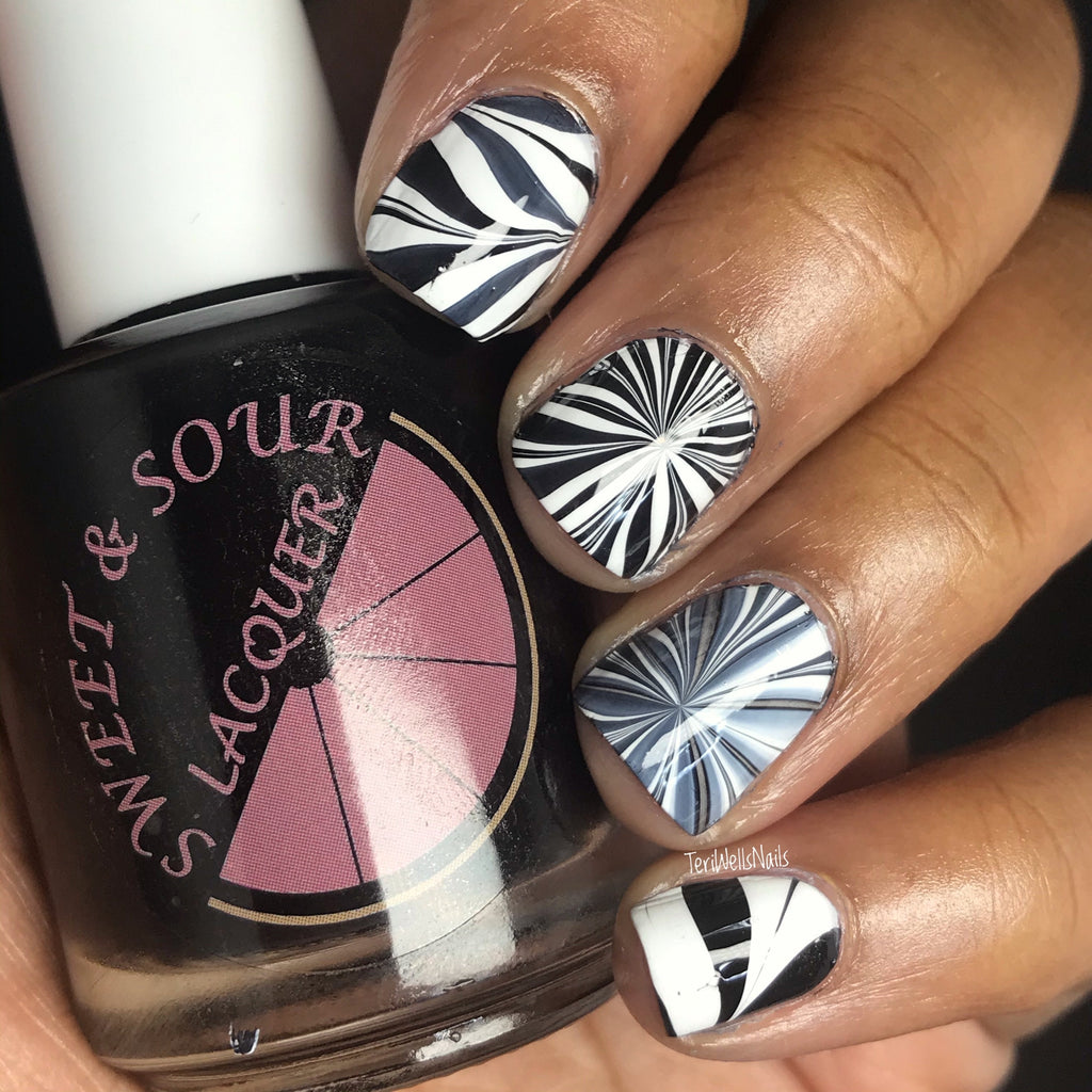 Sweet & Sour Lacquer | Black Velvet and White Silk Duo