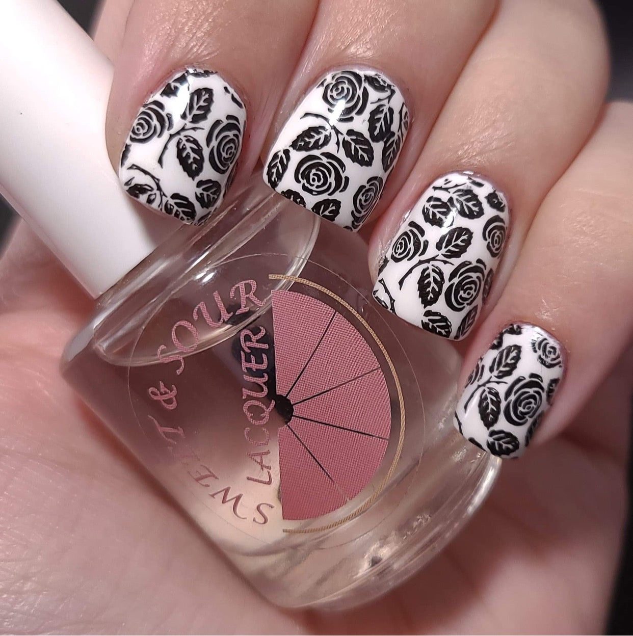Sweet & Sour Lacquer | Black Velvet and White Silk Duo
