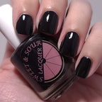 Sweet & Sour Lacquer | Black Velvet and White Silk Duo