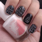 Sweet & Sour Lacquer | Black Velvet and White Silk Duo