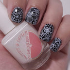 Sweet & Sour Lacquer | Black Velvet and White Silk Duo