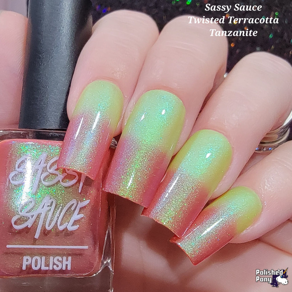 Sassy Sauce Polish | Twisted Terracotta Tanzanite