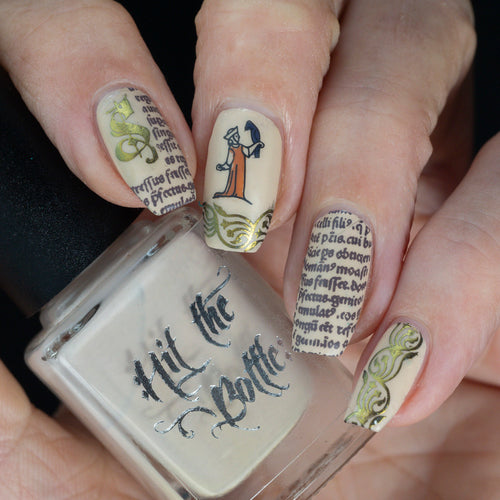 Hit the Bottle | "Medieval Musings" - stamping plate