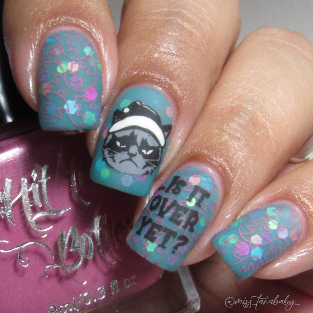 Hit the Bottle | "Bah Humbug 05" - stamping plate