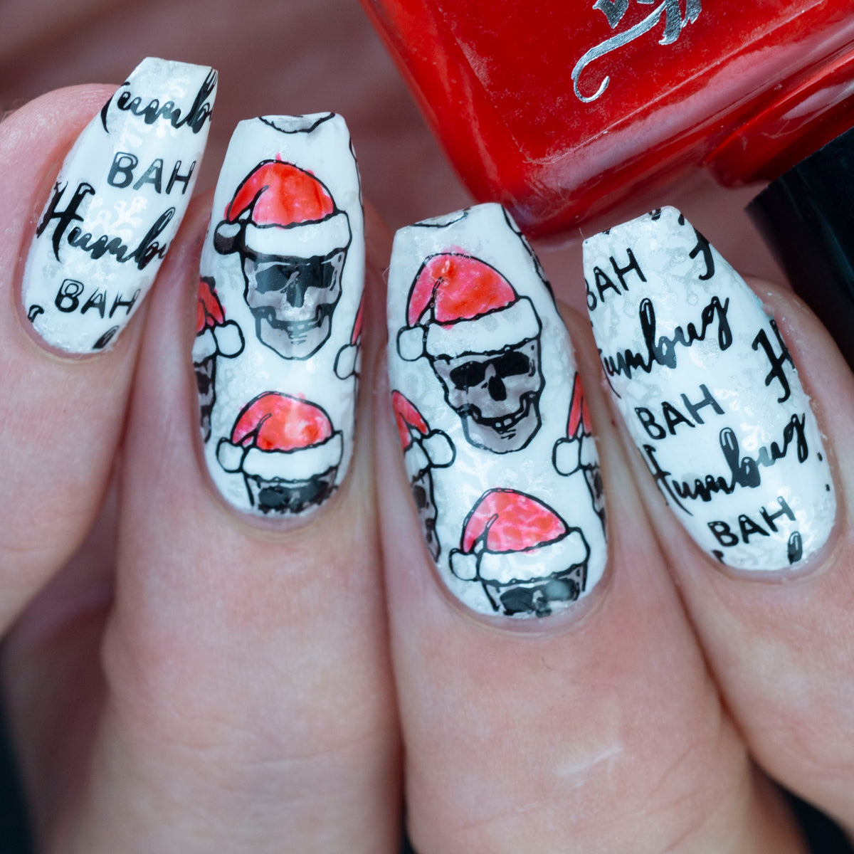 Hit the Bottle | "Bah Humbug 01" - stamping plate